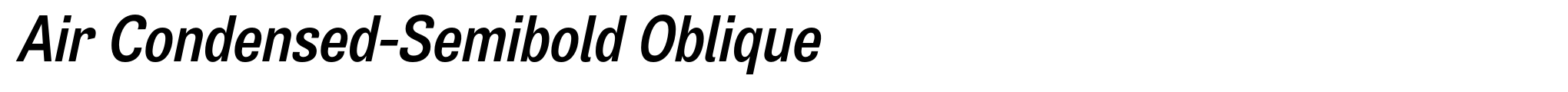Air Condensed-Semibold Oblique image